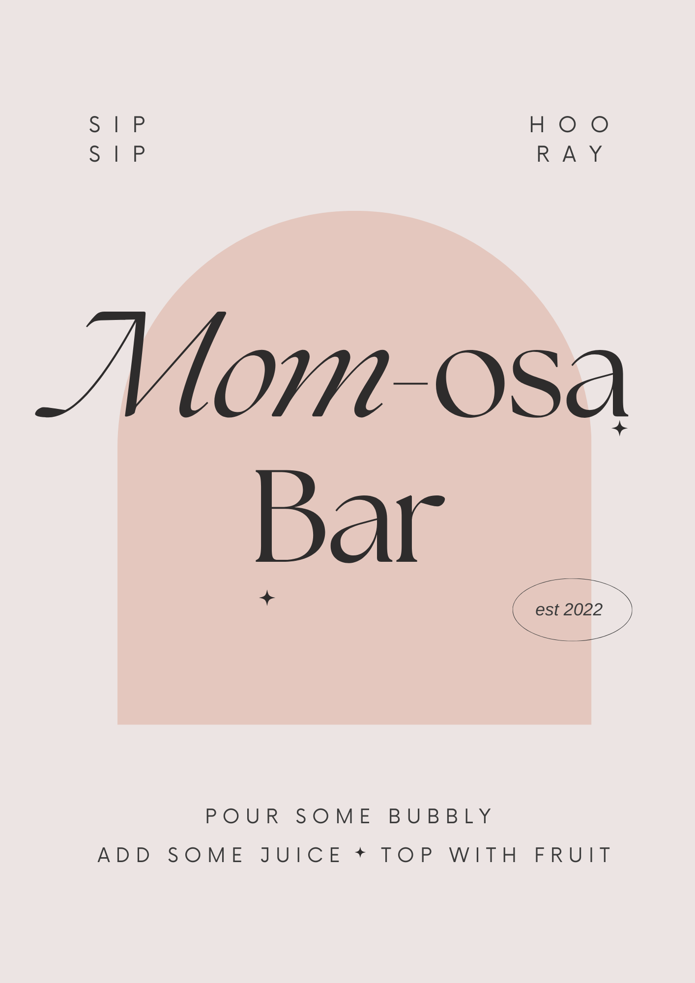 The *Cutest* Mom osa Bar Sign Printable (Free)