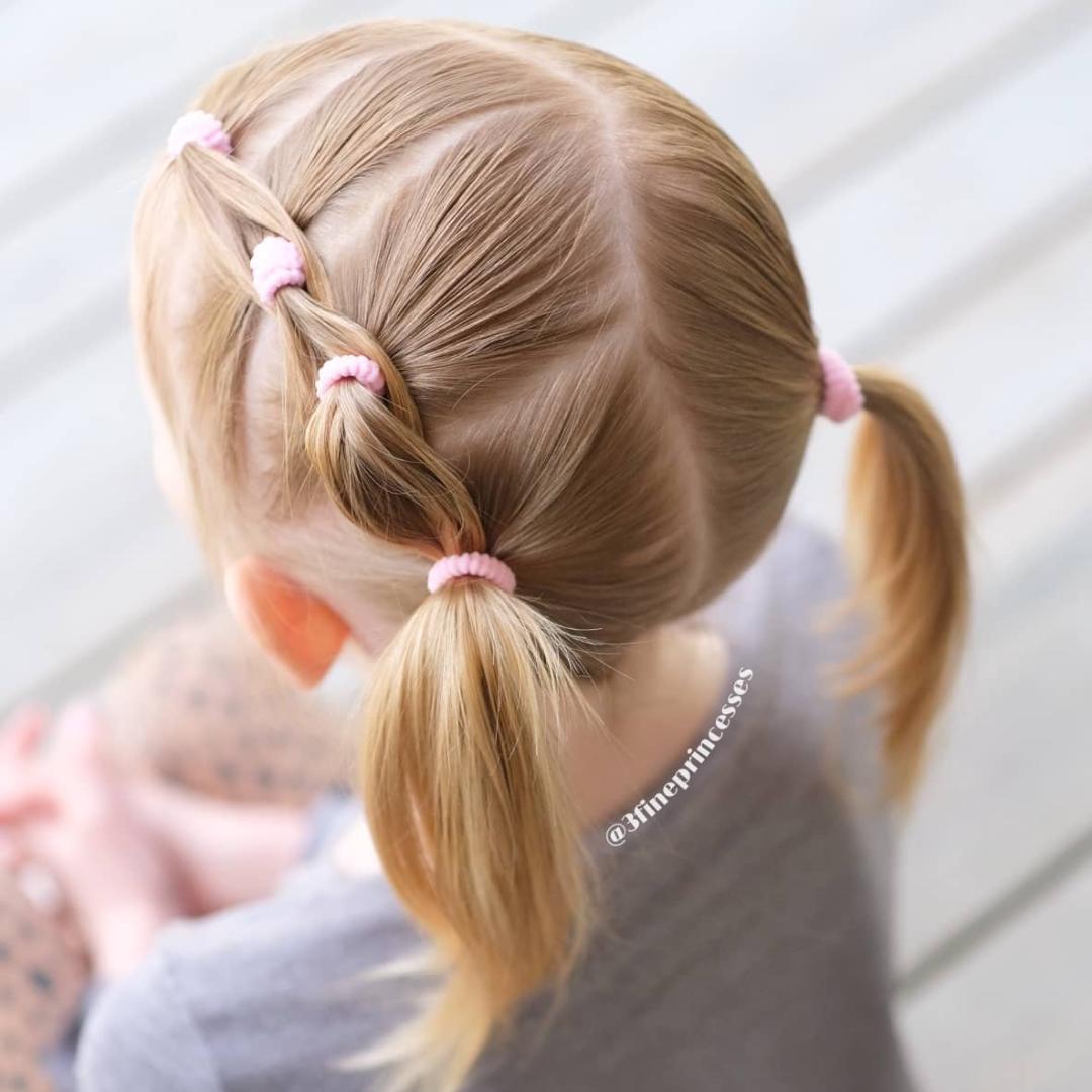 school girl's hairstyle