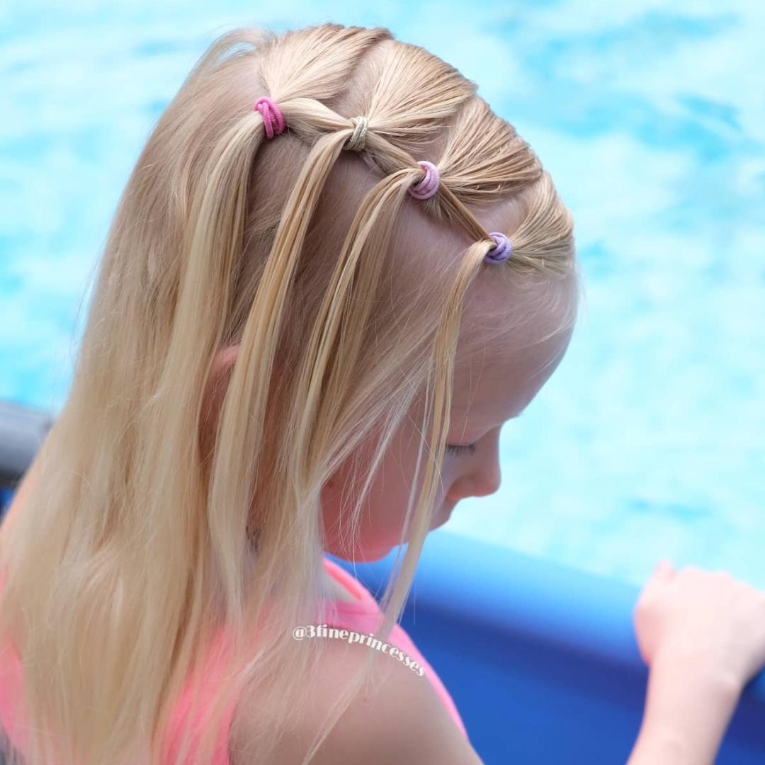 school girl's hairstyle