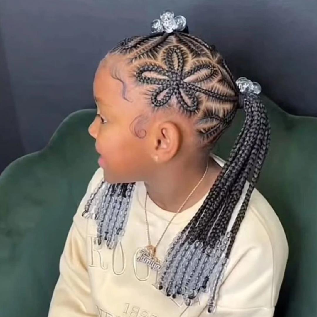 school girl's hairstyle
