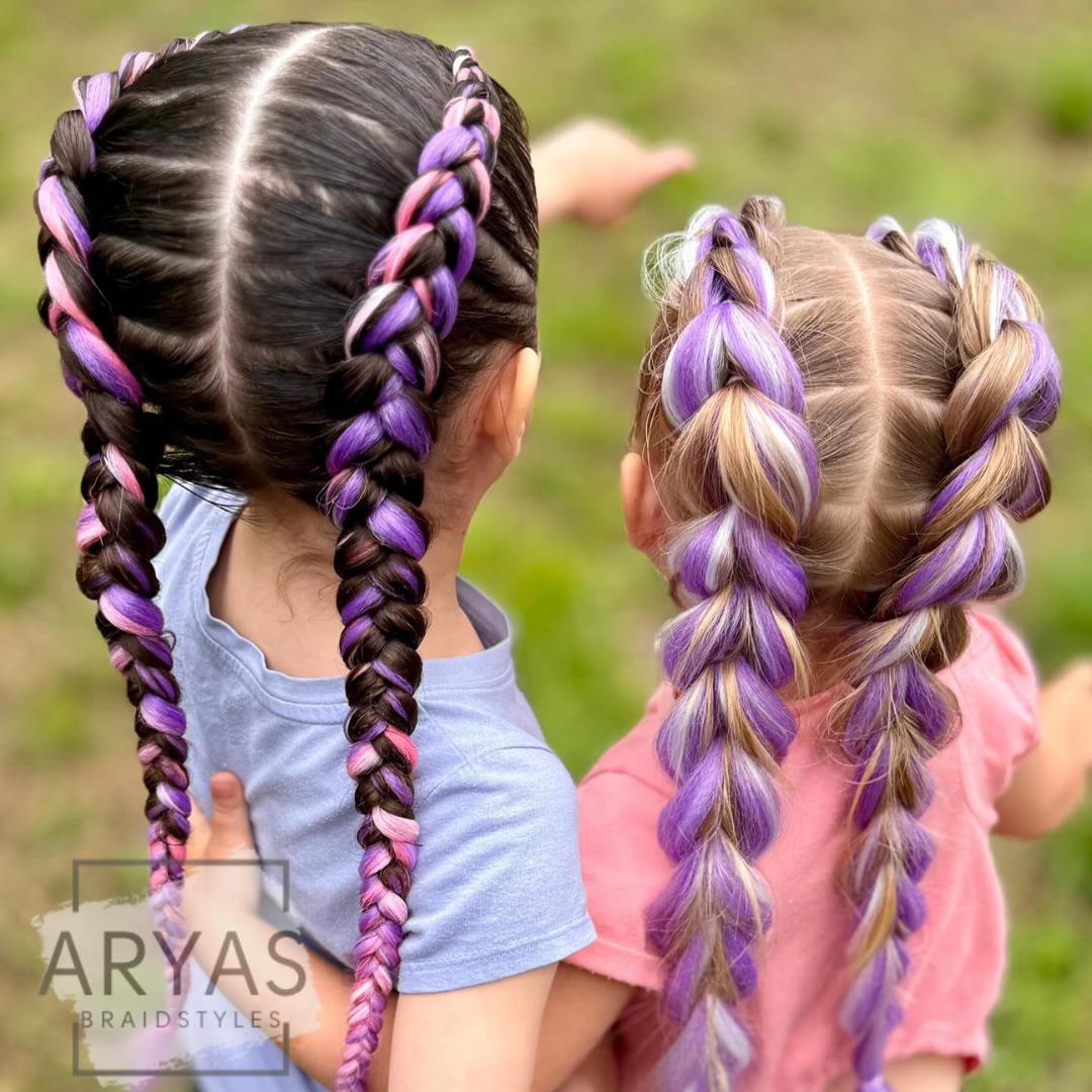 school girl's hairstyle