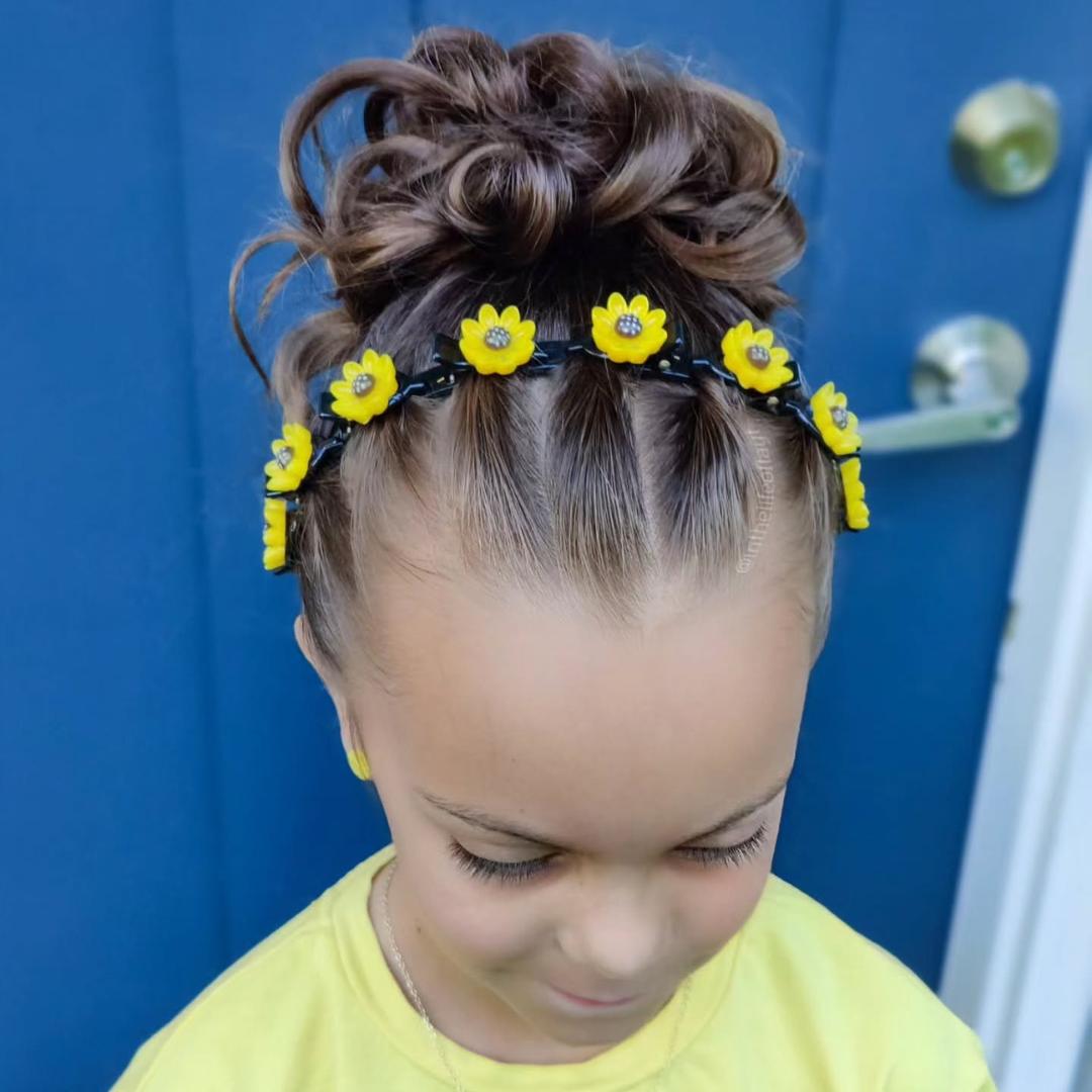 school girl's hairstyle