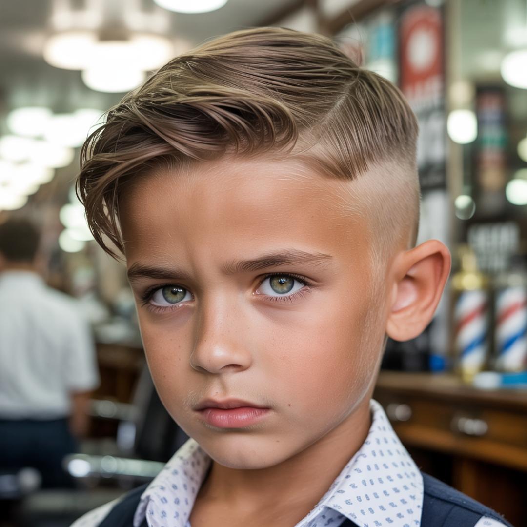 Boy's hairstyle