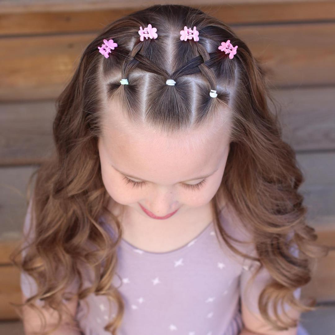 school girl's hairstyle