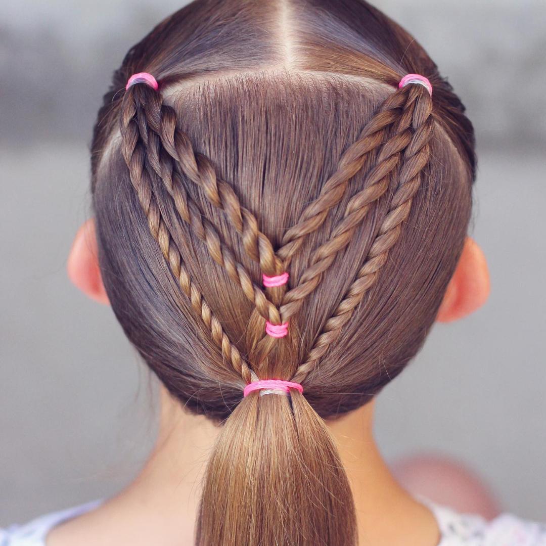 school girl's hairstyle