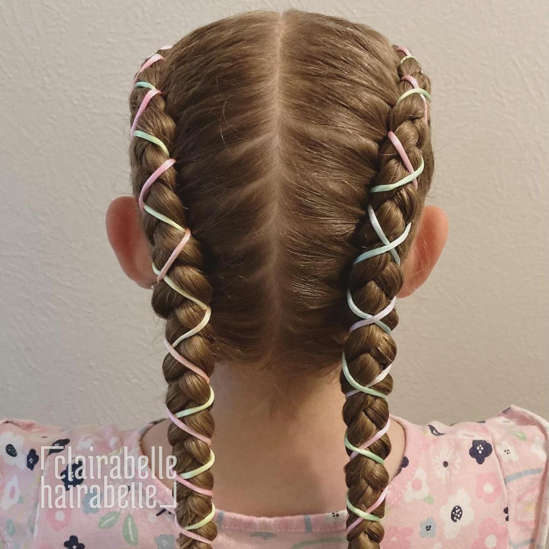 school girl's hairstyle