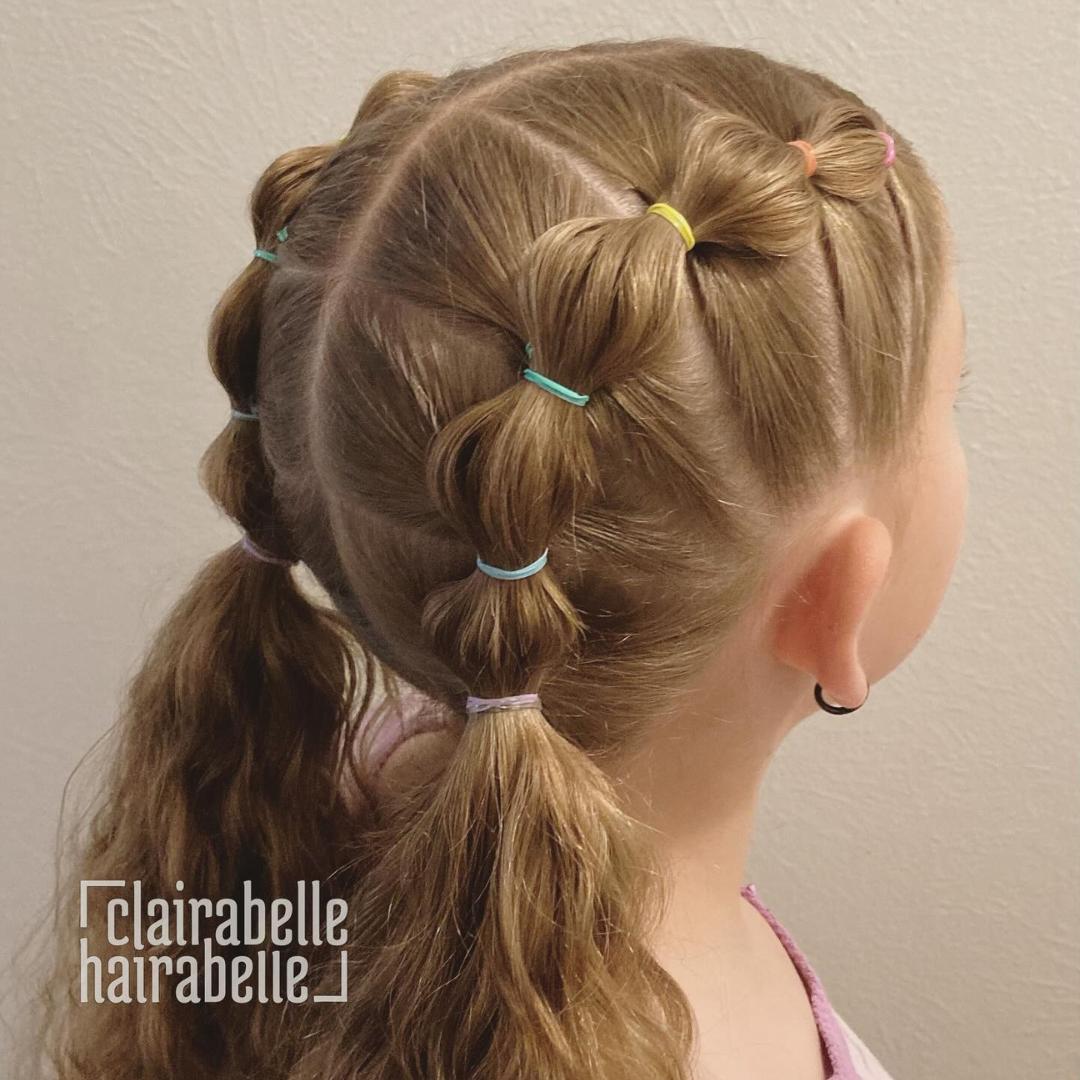 school girl's hairstyle