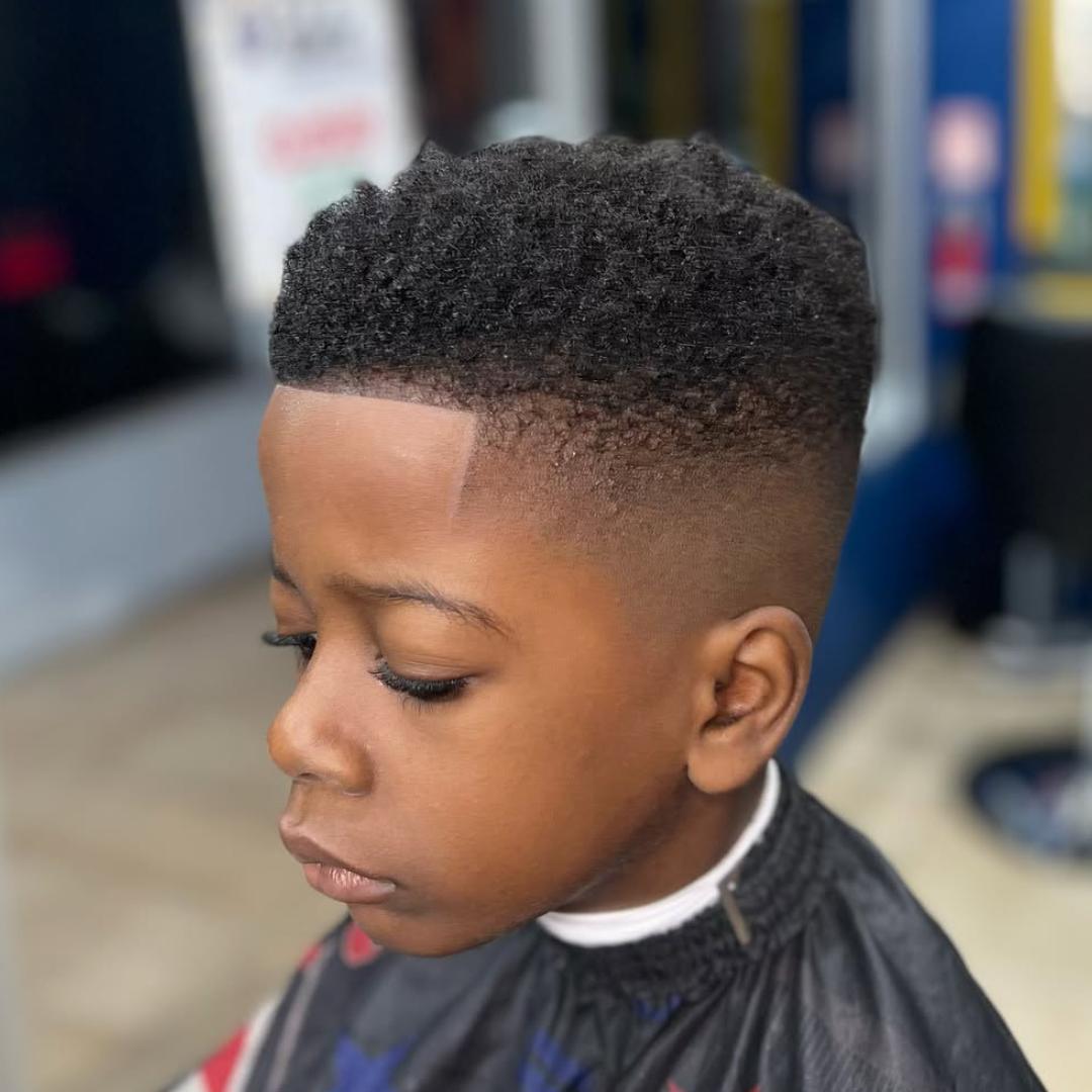 Boy's hairstyle