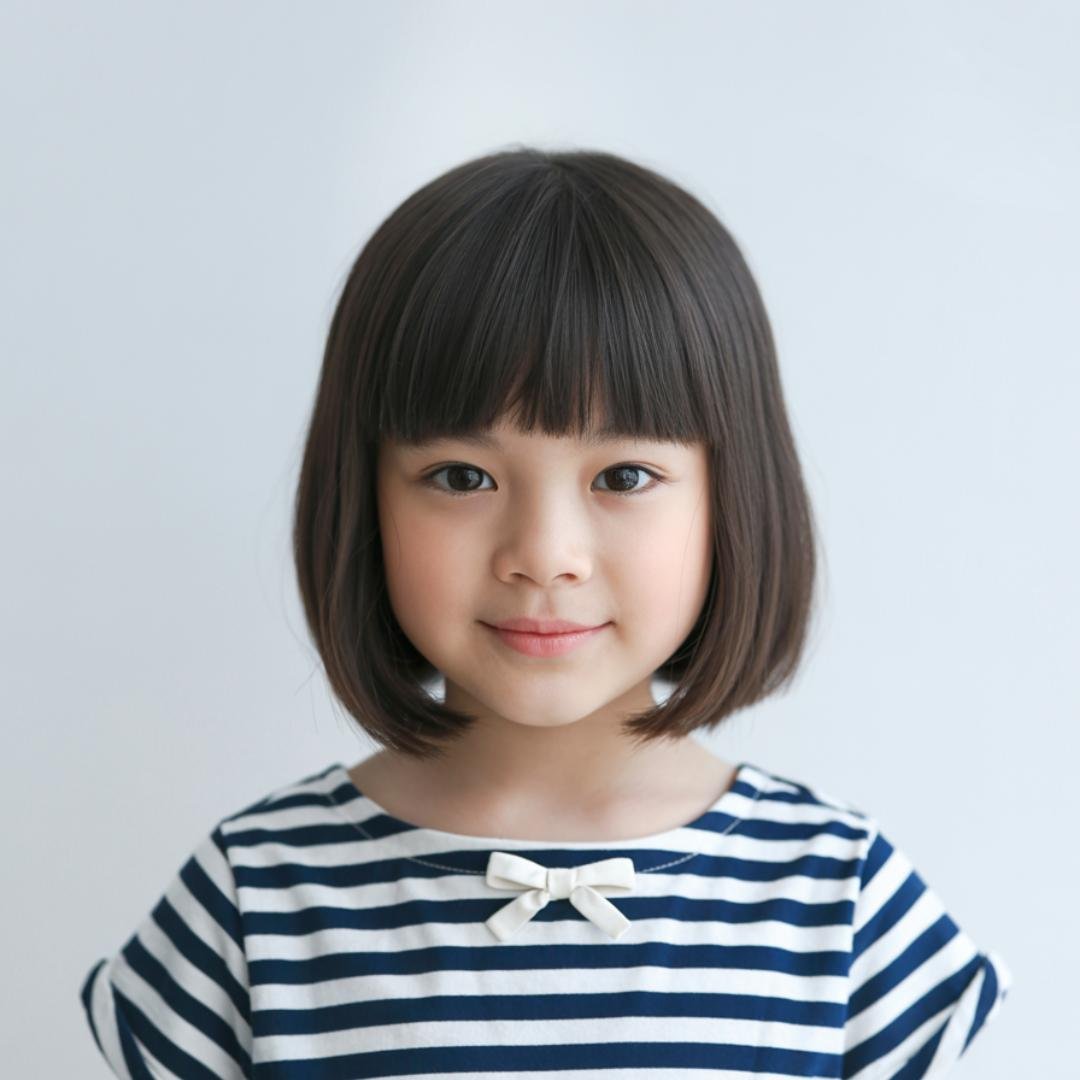 school girl's hairstyle
