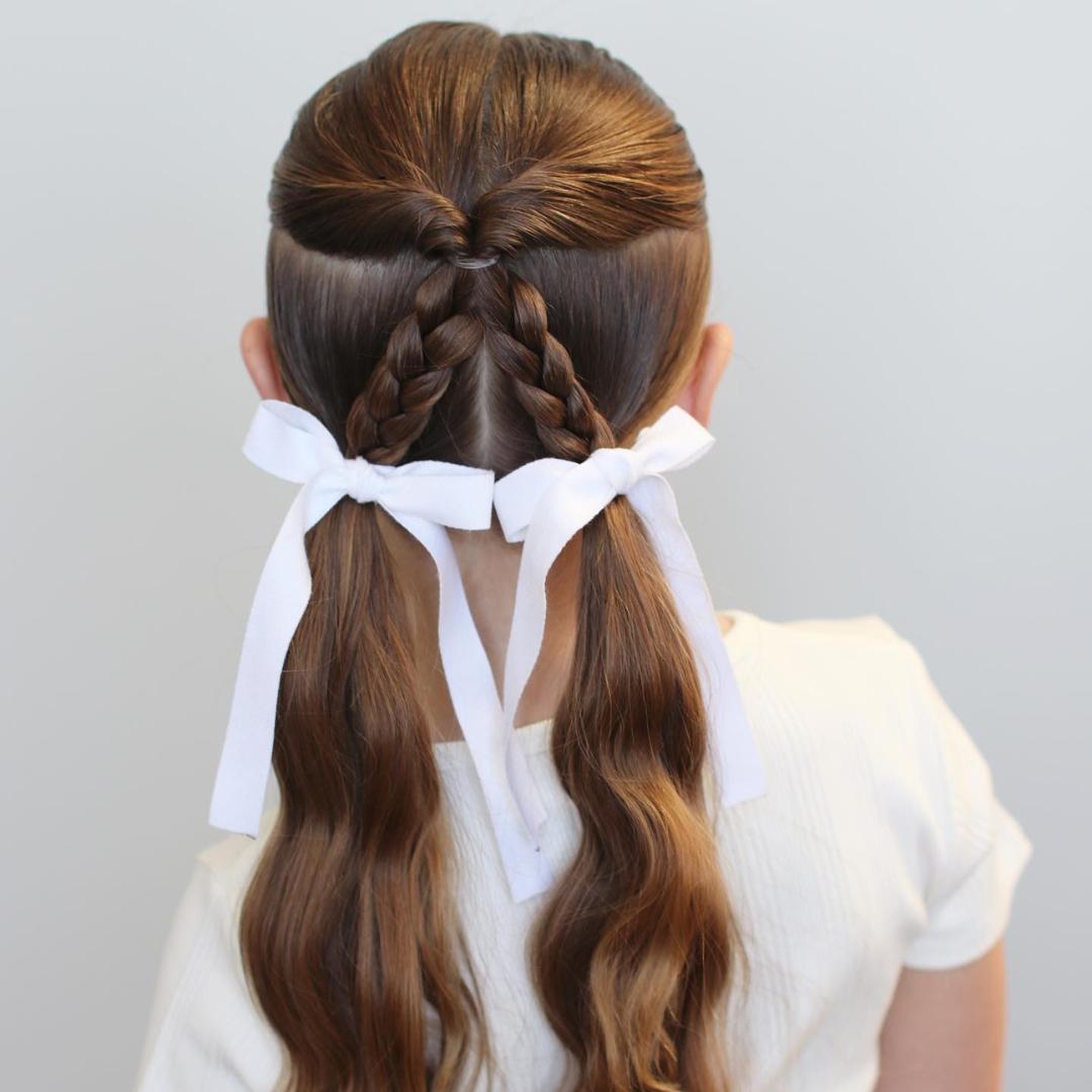 school girl's hairstyle