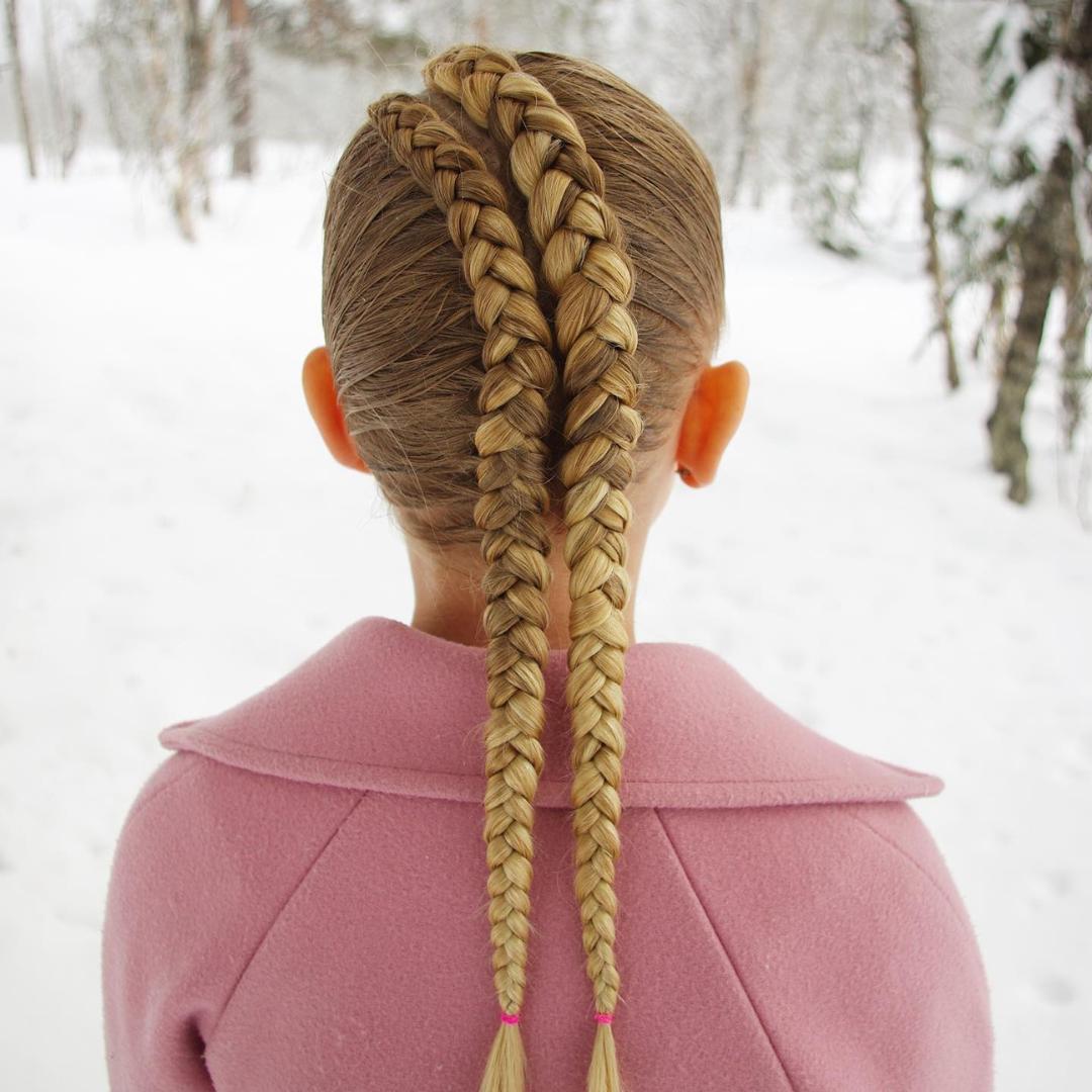 school girl's hairstyle