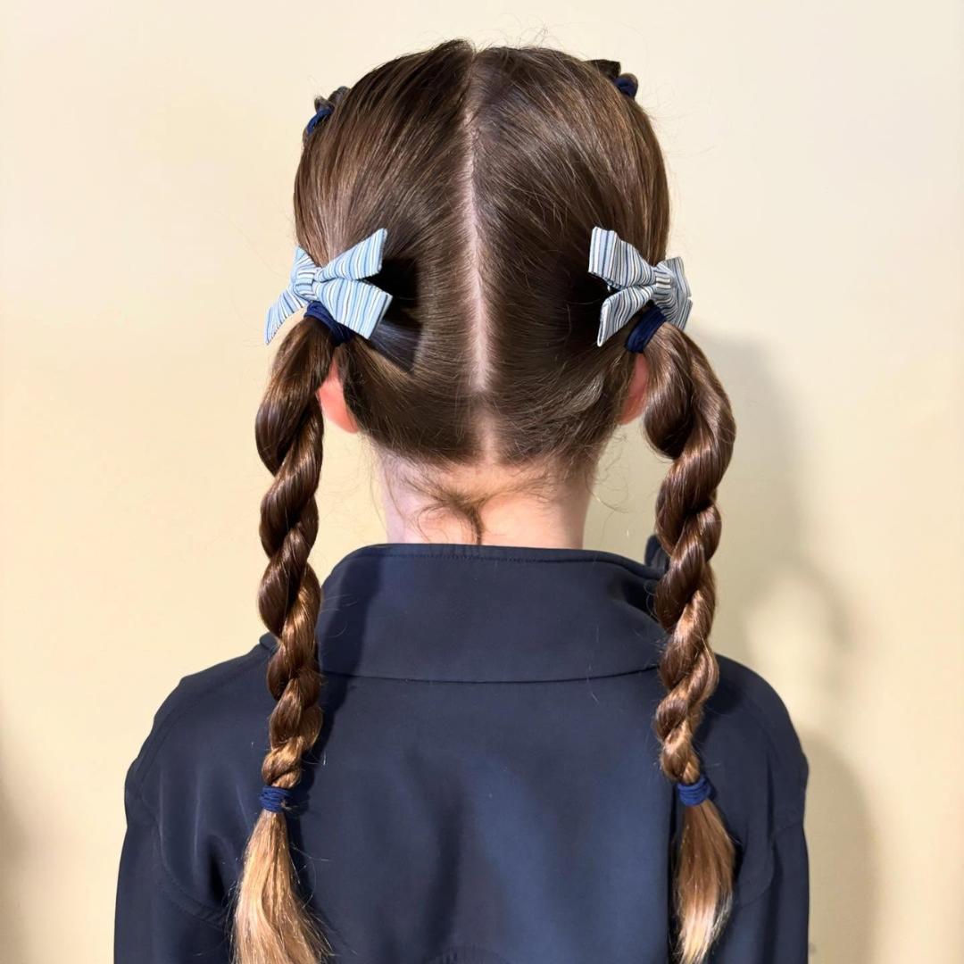 school girl's hairstyle