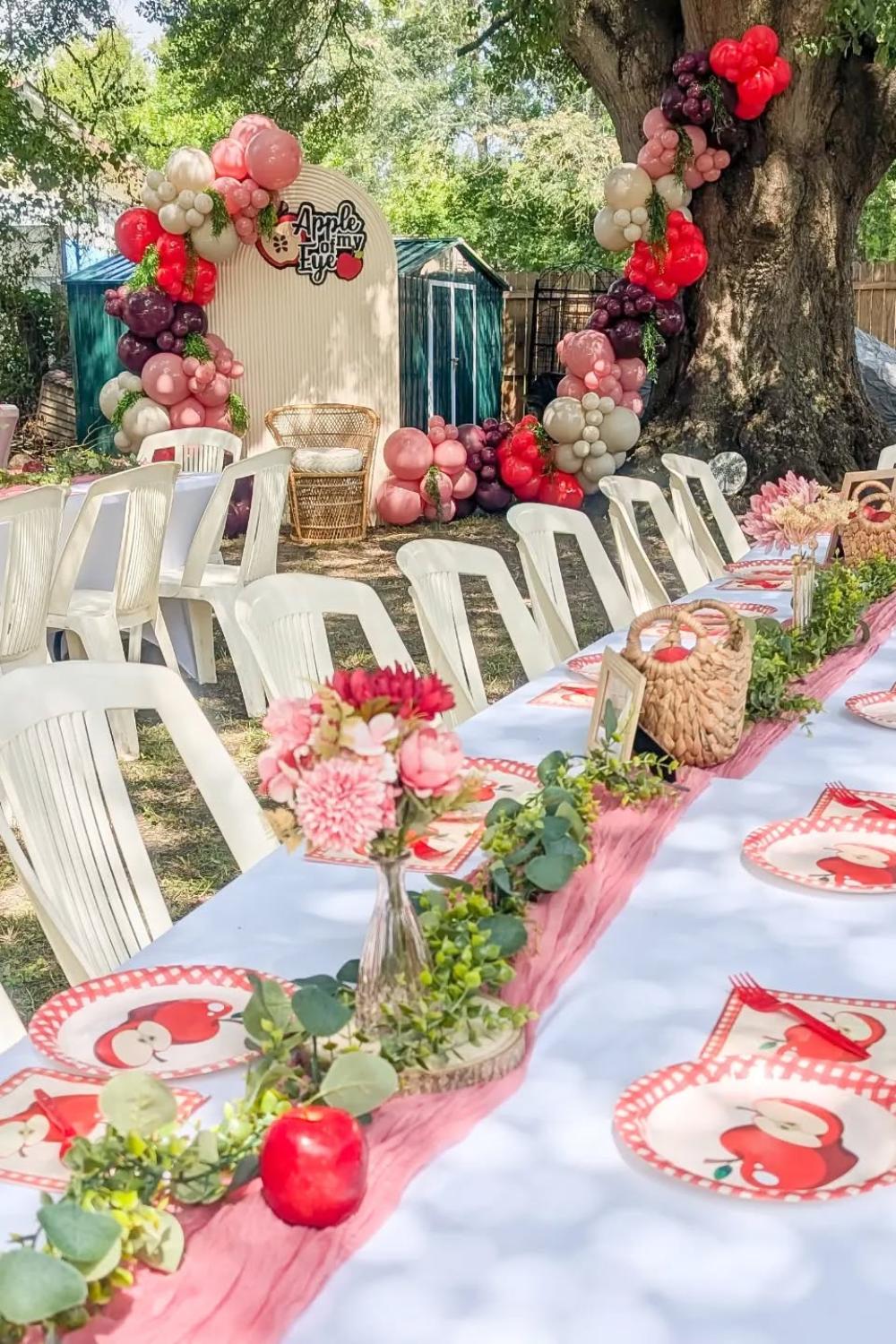 apple baby shower