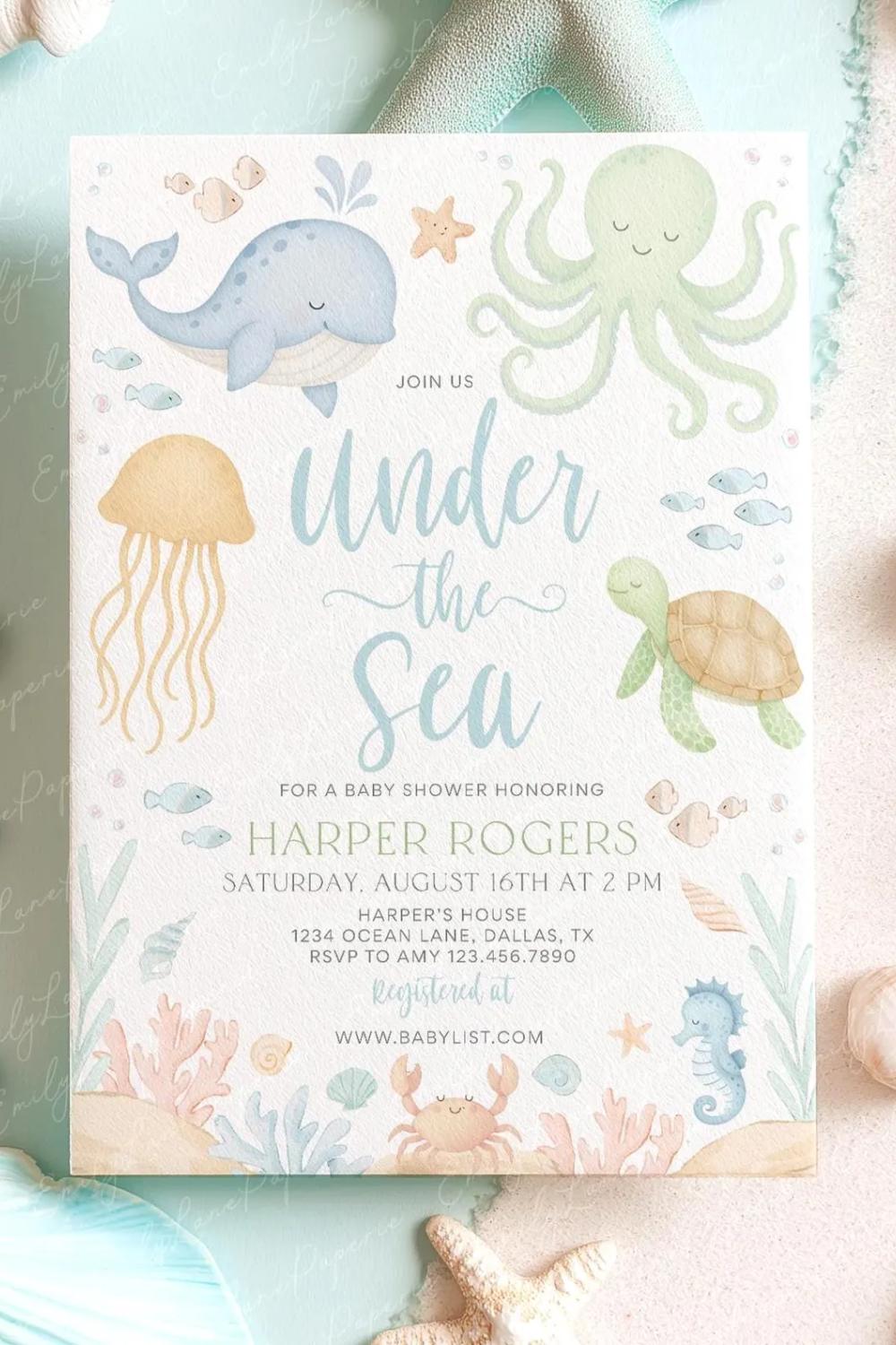 under the sea baby shower