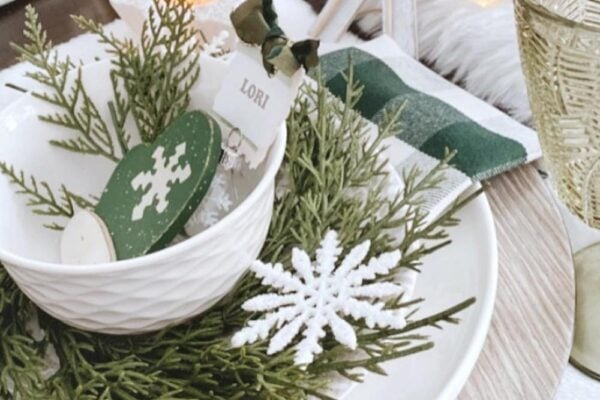winter party tablescape