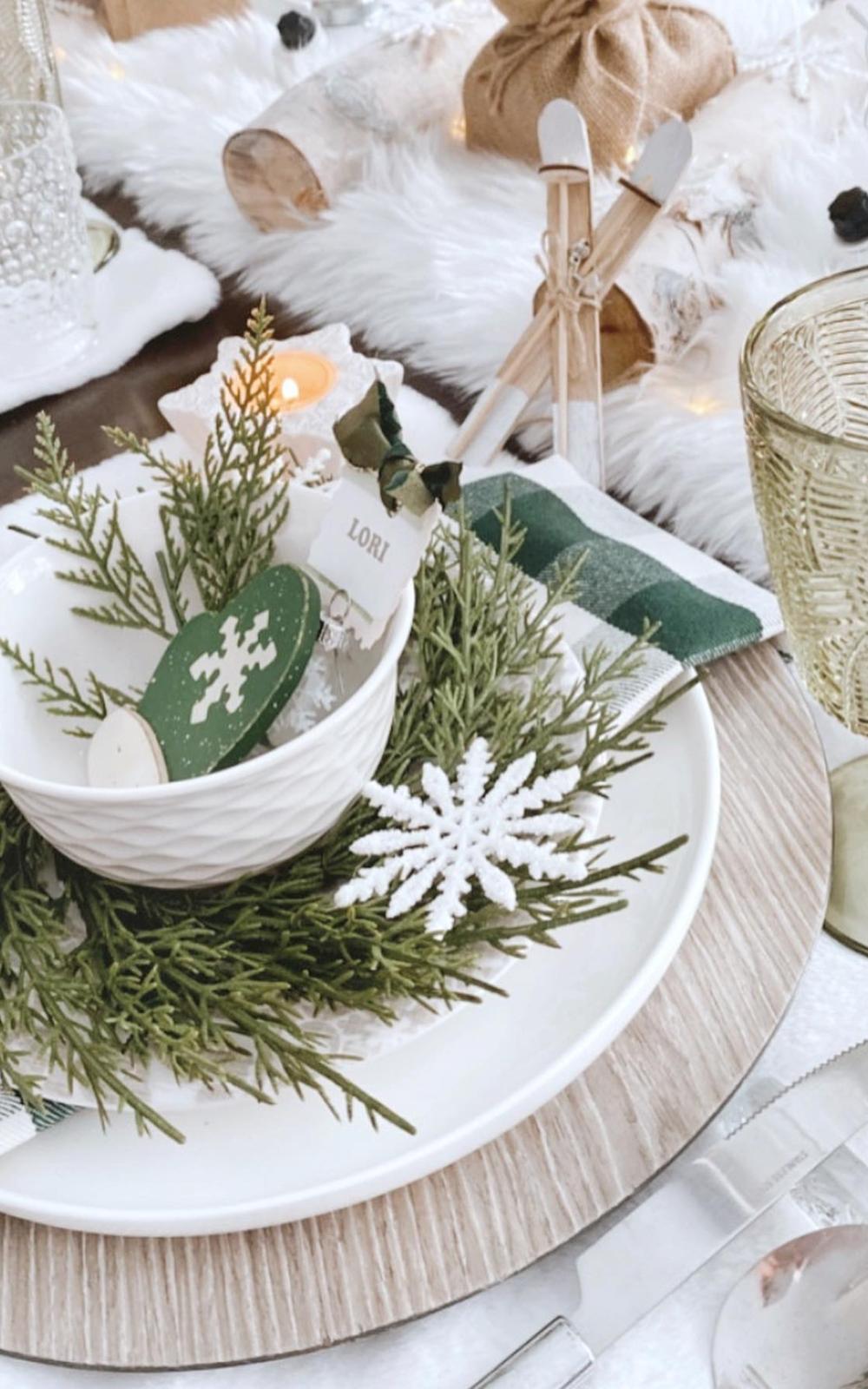 winter party tablescape