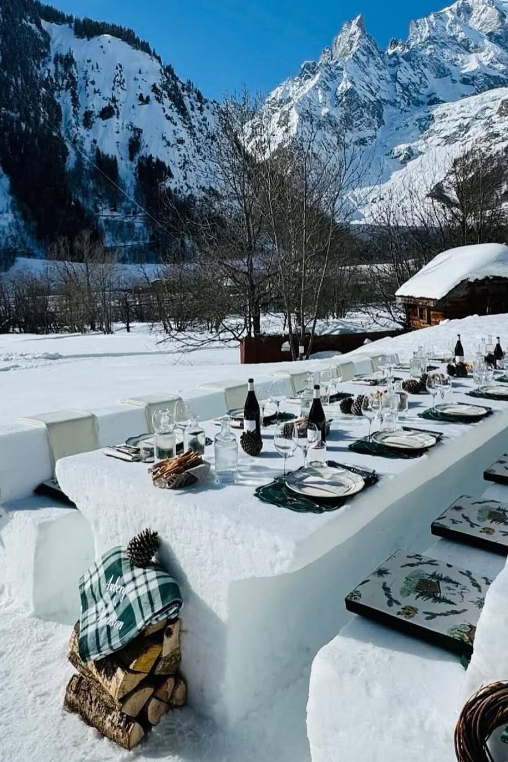 outdoor winter party