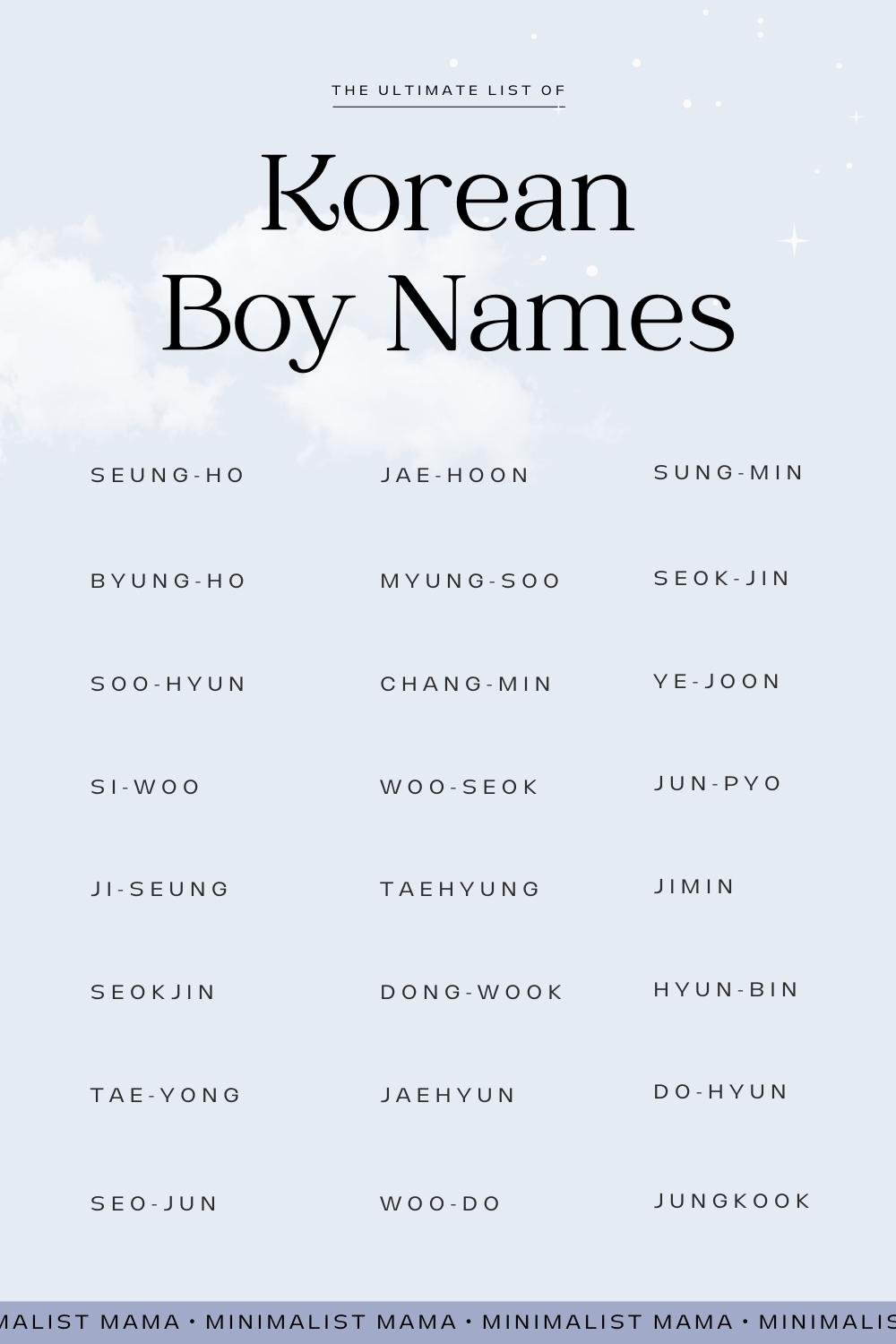 korean baby boy names