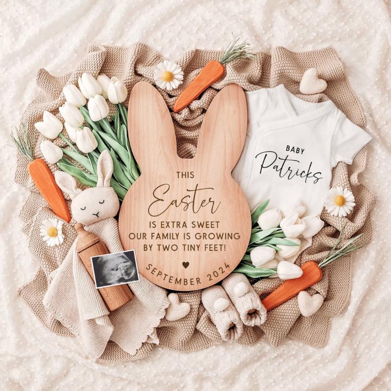 spring pregnancy announcement