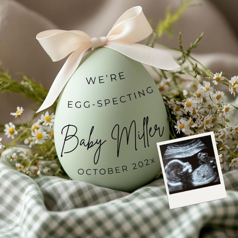 spring pregnancy announcement