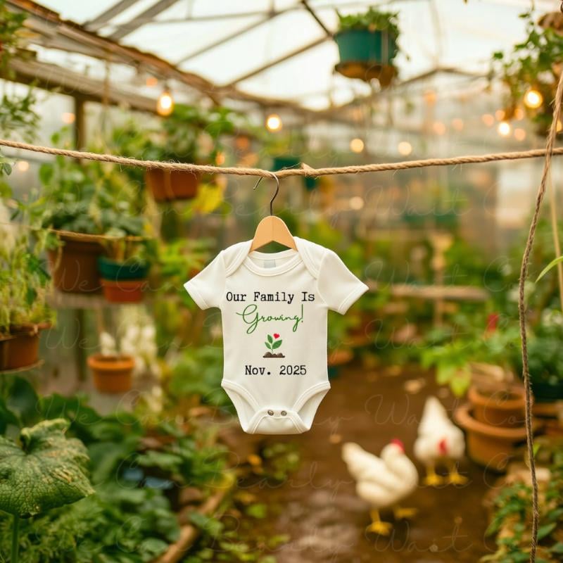 spring pregnancy announcement