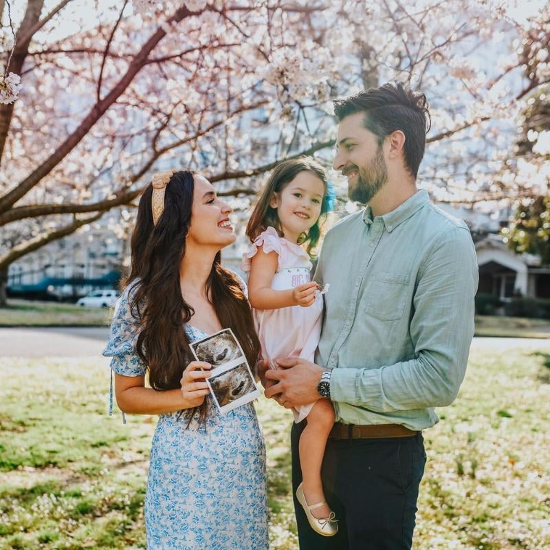 spring pregnancy announcement