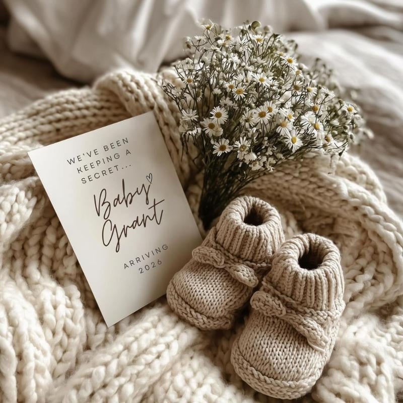 spring pregnancy announcement