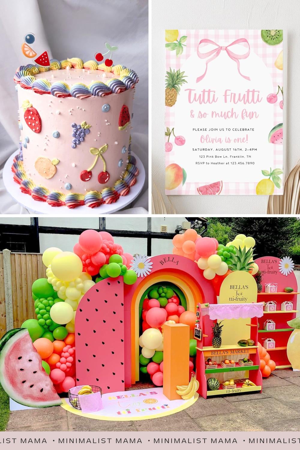 tutti fruitti birthday party