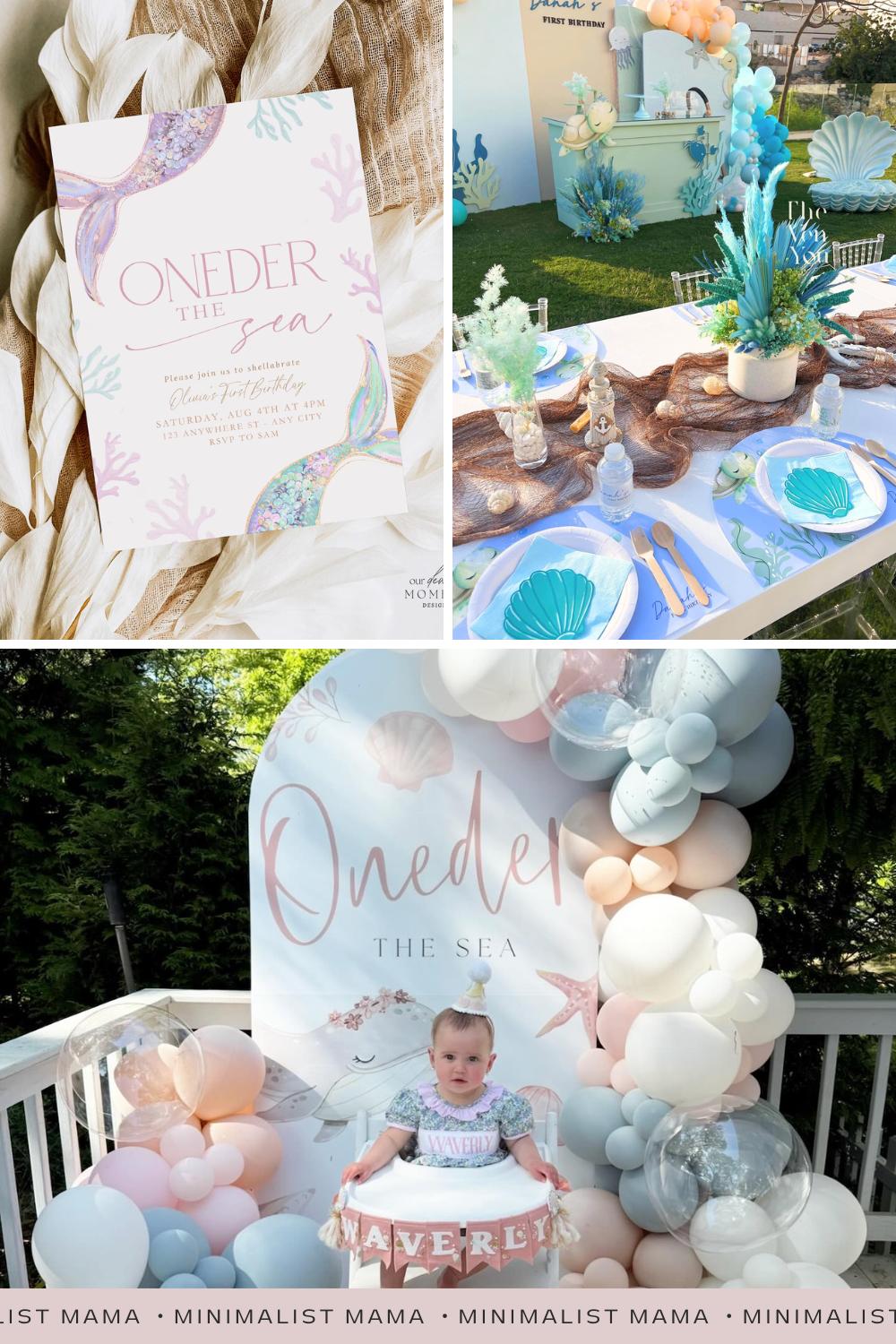 oneder the sea birthday party