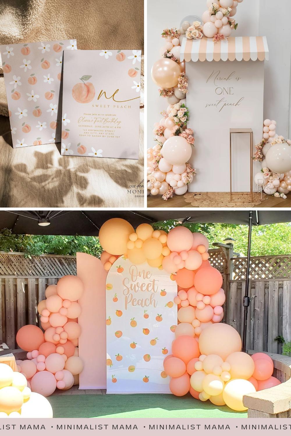 peach birthday party