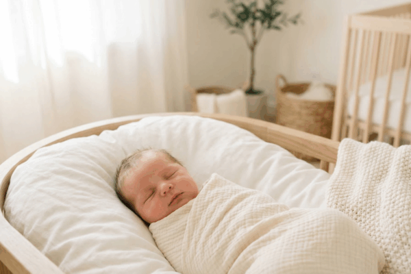 Newborn baby sleeping peacefully for baby names that mean miracle article