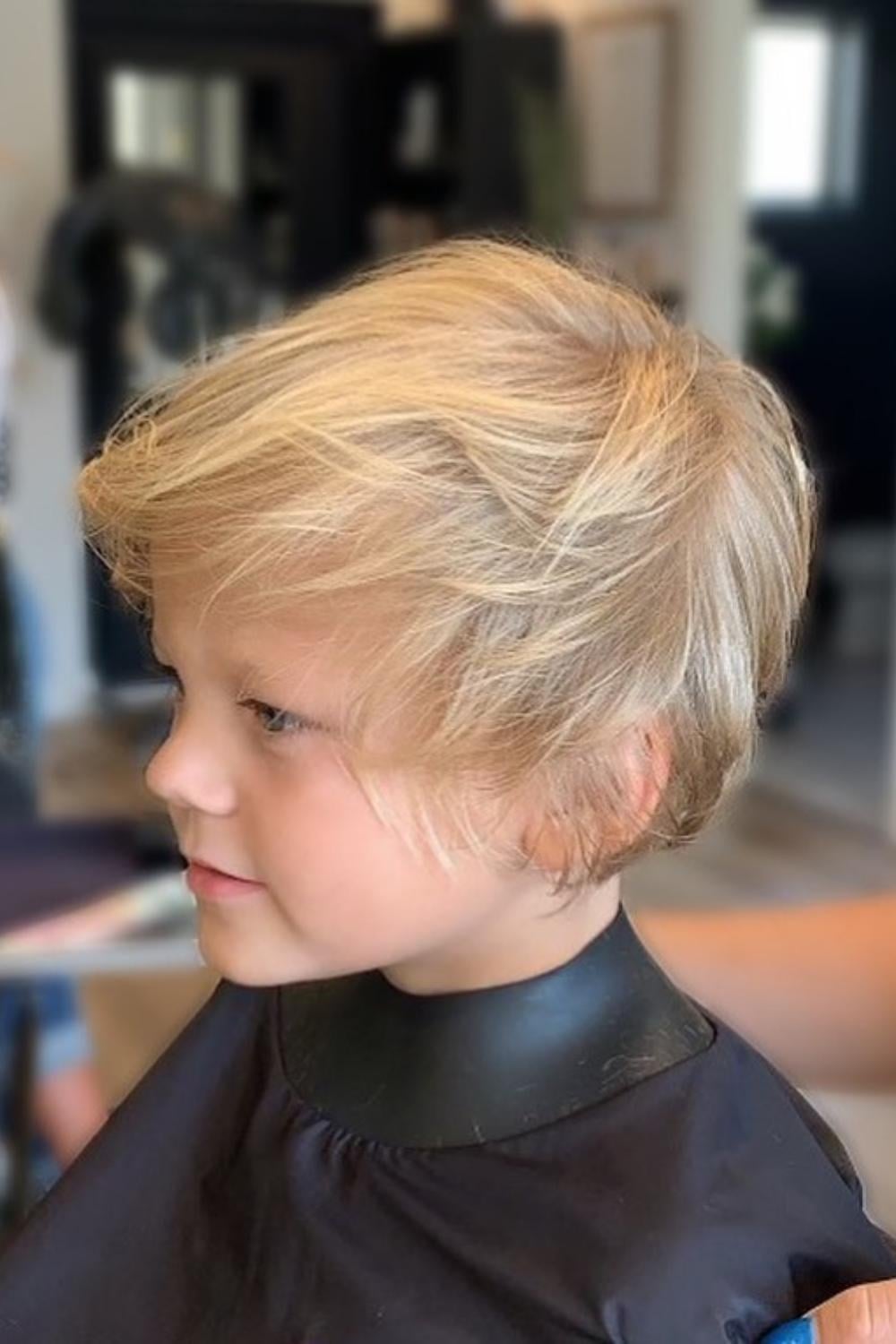 boy's haircut