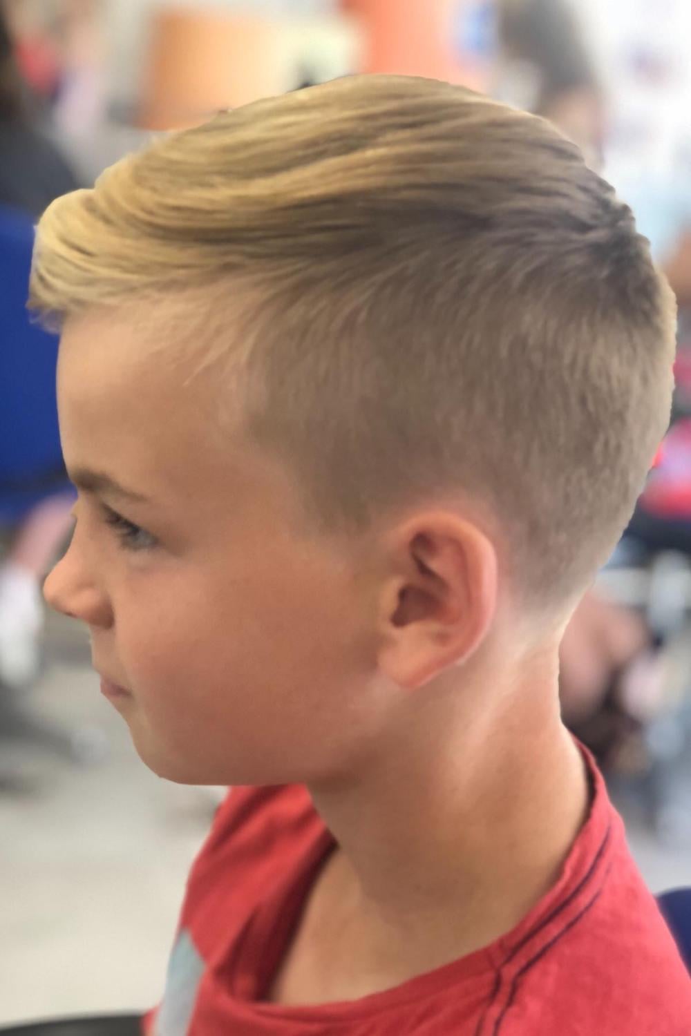 boy's haircut