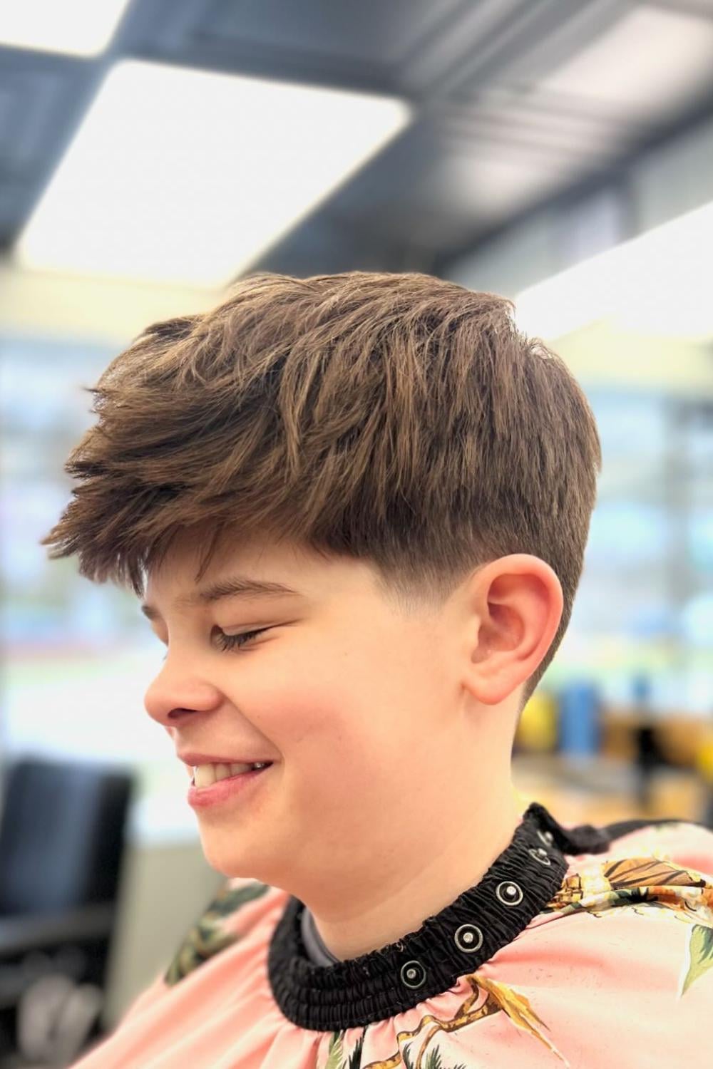 boy's haircut